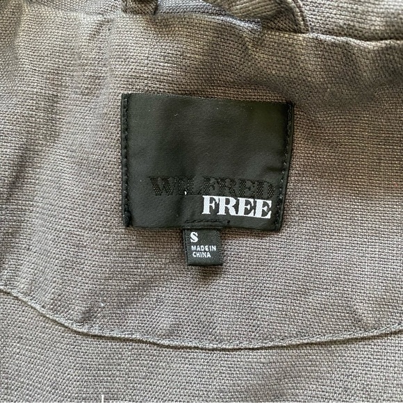 Aritzia Wilfred GREY Rayder Linen Moto Jacket Size Small - Picture 9 of 13